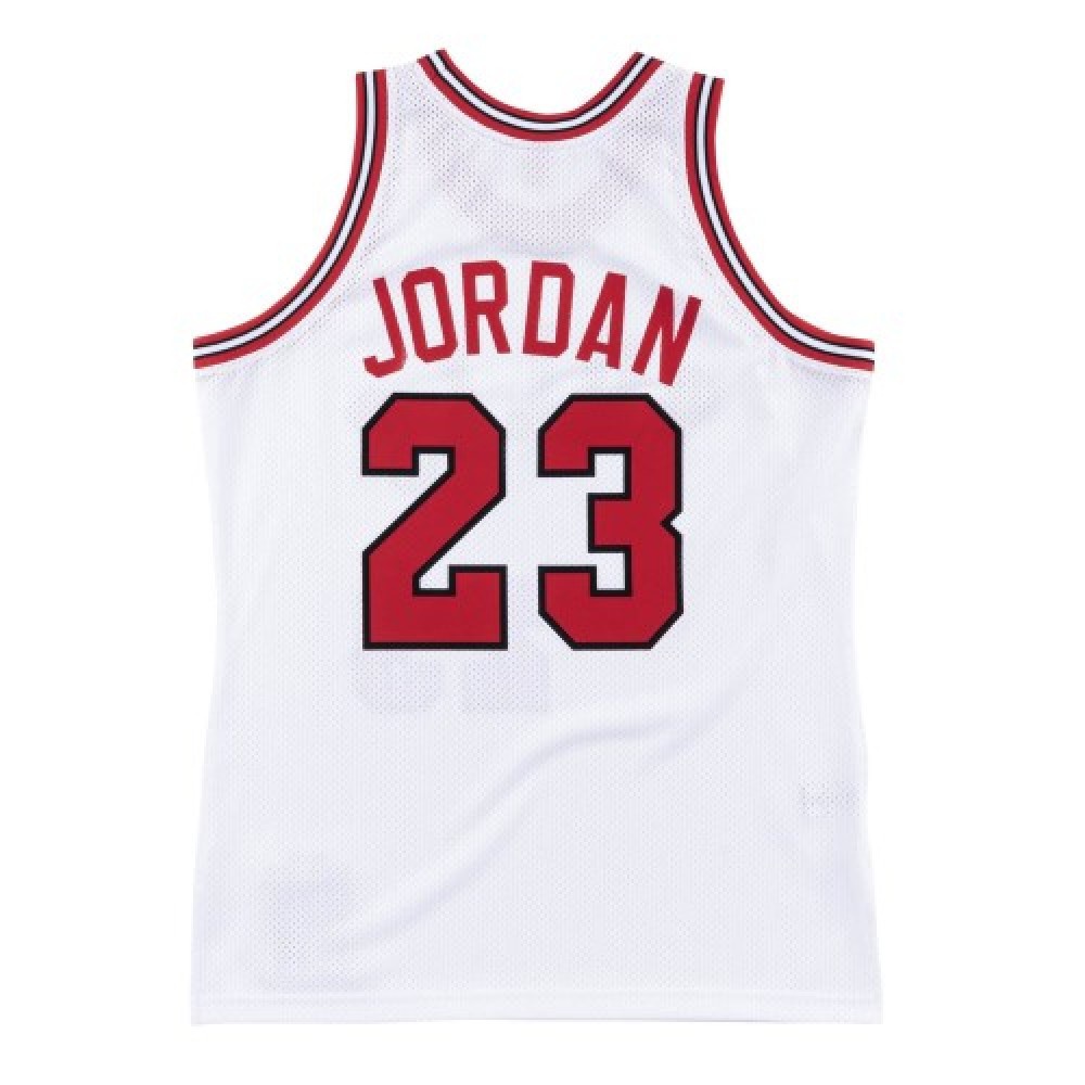 Men's Chicago Bulls Michael Jordan #23 Throwback White 1984-85 Hardwood Classics Player Jersey-Pro Kit Vault | Brand New 26/27 Sports Jerseys
